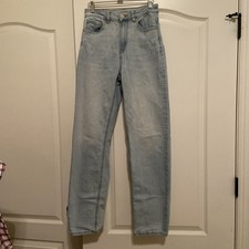 American Eagle Outfitters Women's Mom Straight Jeans Size 4 Regular Stretch