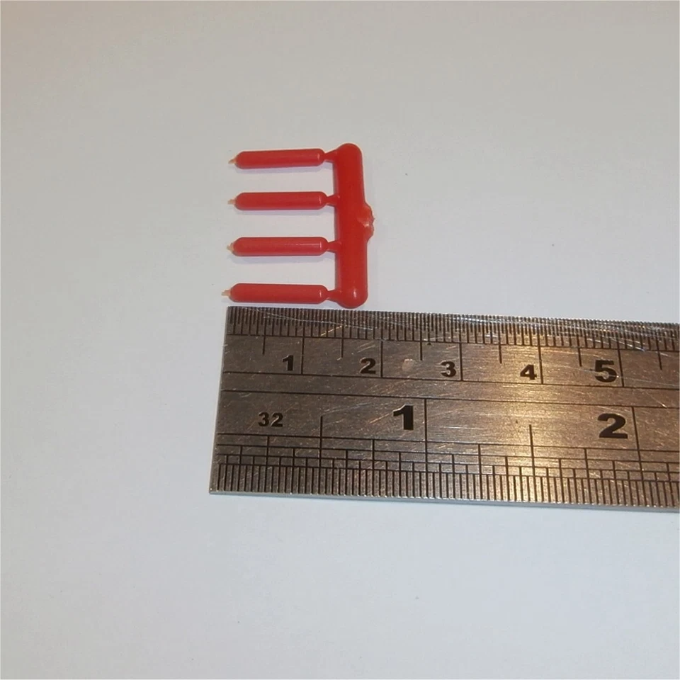 Corgi Toys  267 Batman Batmobile Red Plastic Missiles Rockets Set of 4 - Image 2 of 4