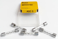 Pack of 5 Buss Bussmann Fuses AGC-5 Fast Blow 5A 32V 32 VOLT