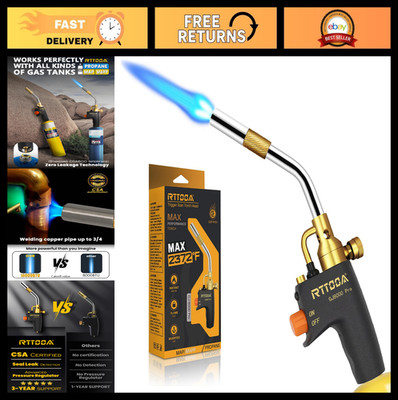 High Intensity Propane Torch Head Kit - Trigger Start, Pencil Flame for Welding
