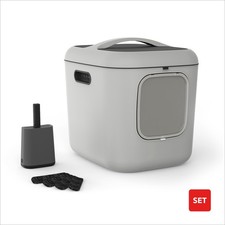 ROTHO Katzentoilette BEA XL für grosse Katzen Katzenklo mit Haube und Schaufel