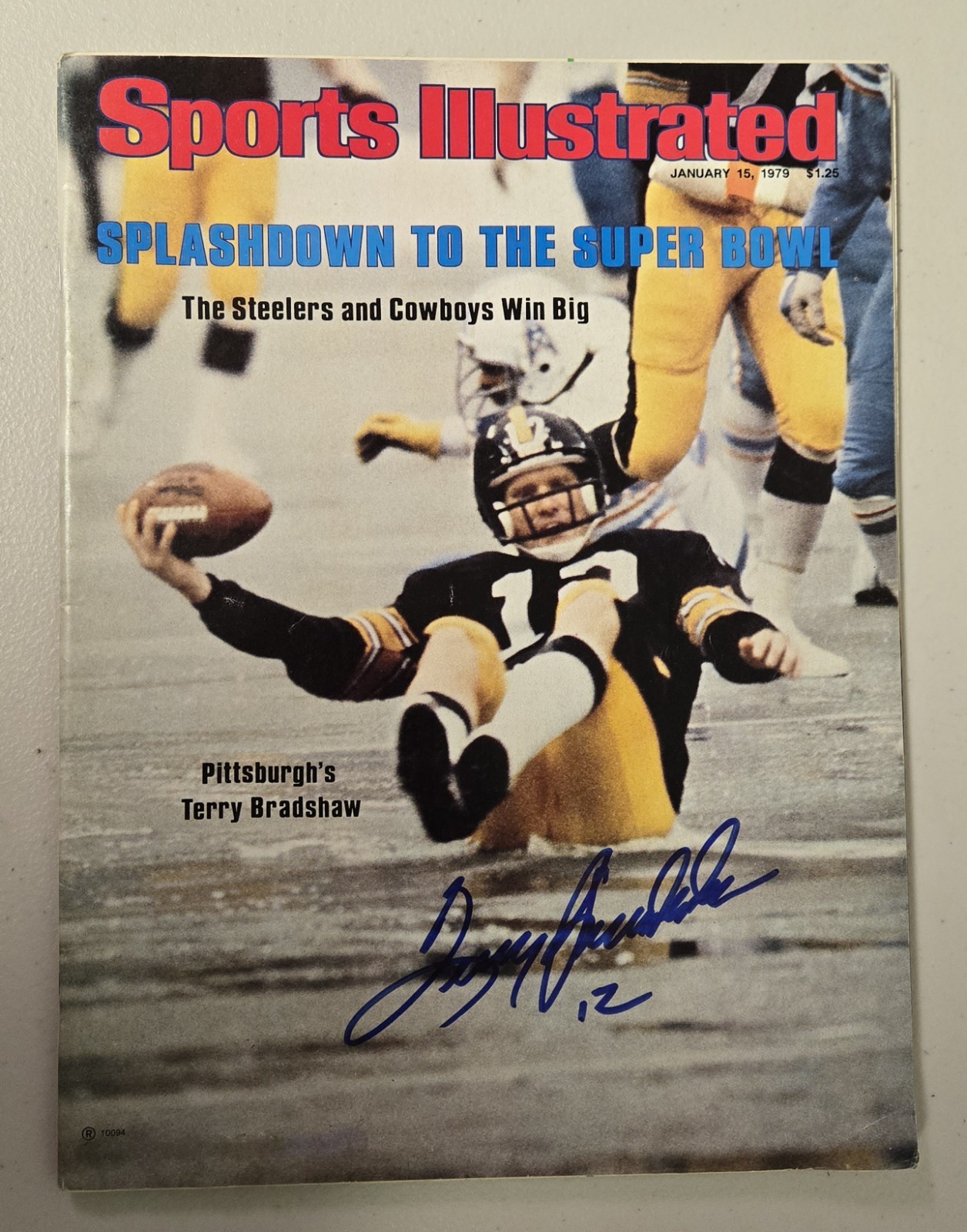 Terry Bradshaw Autographed Signed Louisiana Tech Bulldogs 1/15/79 Sports Illustrated Mag Beckett Pittsburg Steelers 