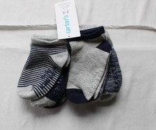 Carters Boy's Toddler 6-Pack No-Show Ankle Socks NN7 Multicolor 2T-4T NWT