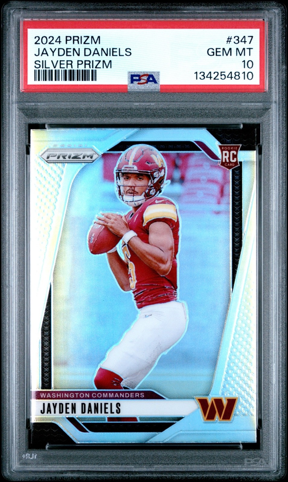 Jayden Daniels Panini Prizm #347 Silver