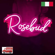 Insegna Luminosa al Neon LED Scritta Personalizzata logo nome Bimbo Idea Regalo