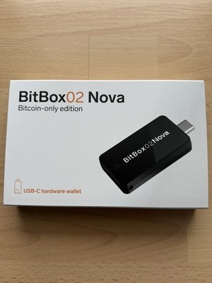 BitBox02 Nova Hardware Wallet Bitcoin-only edition Schwarz (Midnight black)