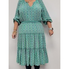 MALTILDA JANE Adorable Prairie Style Ditsy Floral Dress Size XL  0037