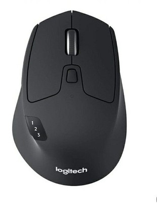 Logitech M720 Triathlon Multi-Device Wireless Mouse, Black