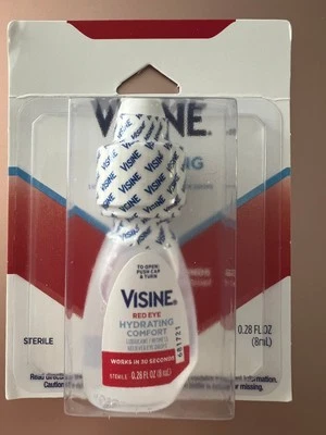 VISINE RED EYE HYDRATING COMFORT (ADVANCED) REDNESS ,IRRITATION RELIEF 8ML 09/27