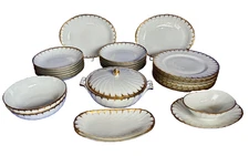 Bernardaud & Co. Limoges Porcelain Table Service Neuilly For 6 People 27 Pieces