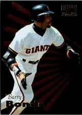 1996 Pinnacle Zenith #29 Barry Bonds Insert Baseball Card San Francisco Giants