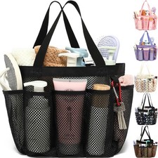 Mesh Shower Caddy Portable for College Dorm Room Essentials, Odorless Polyester