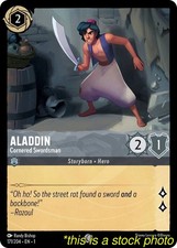 Lorcana TCG Aladdin - Cornered Swordsman The First Chapter 171/204 Cold Foil ...