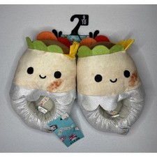 Squishmallows Kids Bernardo the Burrito Plush Slipper Girls Size 9/10