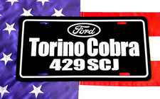 Ford Torino Cobra 429 Scj License Plate Tag 1970 1971 Super Cobra Jet Drag Pack