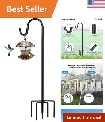 Transform Your Garden: Stylish 62-Inch Shepherd Hook for Bird Feeders & Lanterns