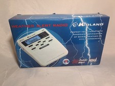 Midland WR-100 All Hazards Alert Weather Radio NOAA Storm Warning Red Letters