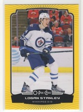 #450 Logan Stanley 2022-23 O-Pee-Chee Yellow Border Winnipeg Jets