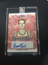 2020 Leaf Signature Series Jerry West Lakers Red Parallel 1/1 Autograph Auto