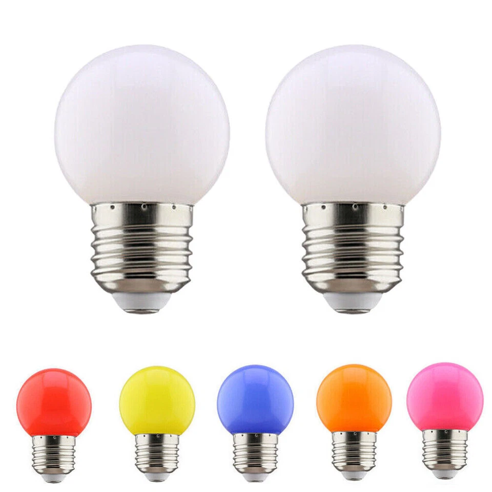 20X 3W E27 LED Set farbige Leuchtmittel Birnenform gemischt farbige Glühbirnen - Bild 3 von 4