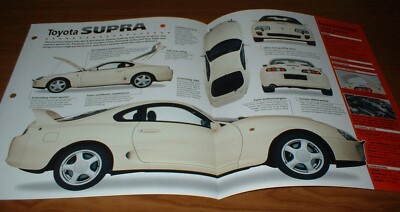 1996 Toyota Supra Twin Turbo Spec Sheet Brochure Poster Photo Info