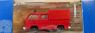 Roco H0 1362 Fire Department VW Flatbed with Cover New in Original Packaging
