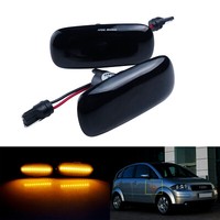 2X Seitenblinker Blinker Smoke FüR Audi A2 A3 8L A4 B5 A6 C5 A8 TT 8N Allroad 4B