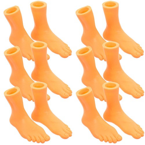 6 Pairs Interactive Finger Puppets Mini Feet Left Right Foot Story Telling Props