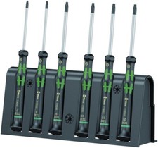 WERA Elektronik Schraubendreher Set Schraubenzieher Feinschraubendreher 6tl Torx