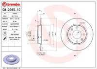 2X Brembo 08.2985.10 Bremsscheibe FüR CitroËN Peugeot