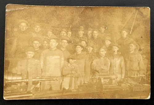 Antique Military Photo Postcard WW1 WWI Picture of Foreign Soldiers Mail Card