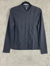 Banana Republic Men's 100 Merino Wool V-Neck Dark gray Sweater Pullover Size: M