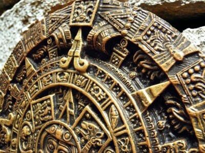 Aztekenkalender, Wanddeko, Wandbild, Gartenschmuck, Wohndeko