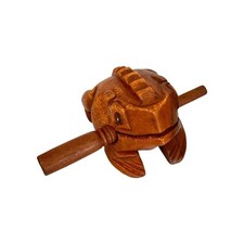Wooden frog 4 inch Musical Instrument Toy Percussion Natural Sound Handcraft