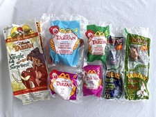 McDonald  s TARZAN 1999 Happy Meal Toys Straws Bag 2 4 5 8 Sealed Lot
