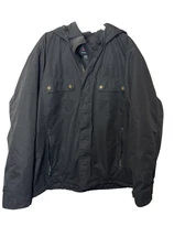 Swiss Tech Puffer Jacket Men's 3XL Black Midweight Inside Pocket