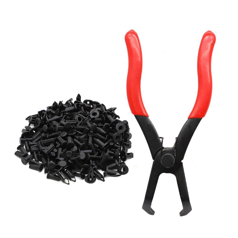 For Polaris ATV UTV Plastic Body Rivet Pliers Tool and 100x Rivets Kit