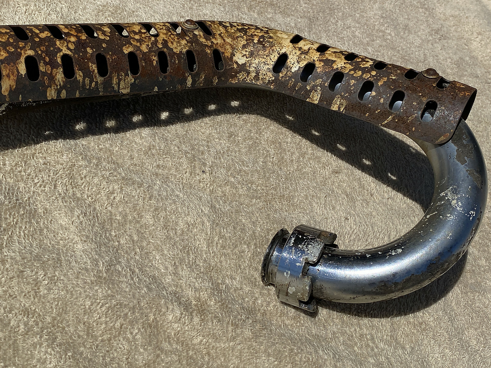 GENUINE ARCTIC CAT MINI BIKE EXHAUST PIPE MUFFLER & HEAT GUARD WHISKER