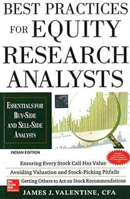 Best Practices for Equity Research Analysts By Valentine 1st Ed 9781259003950