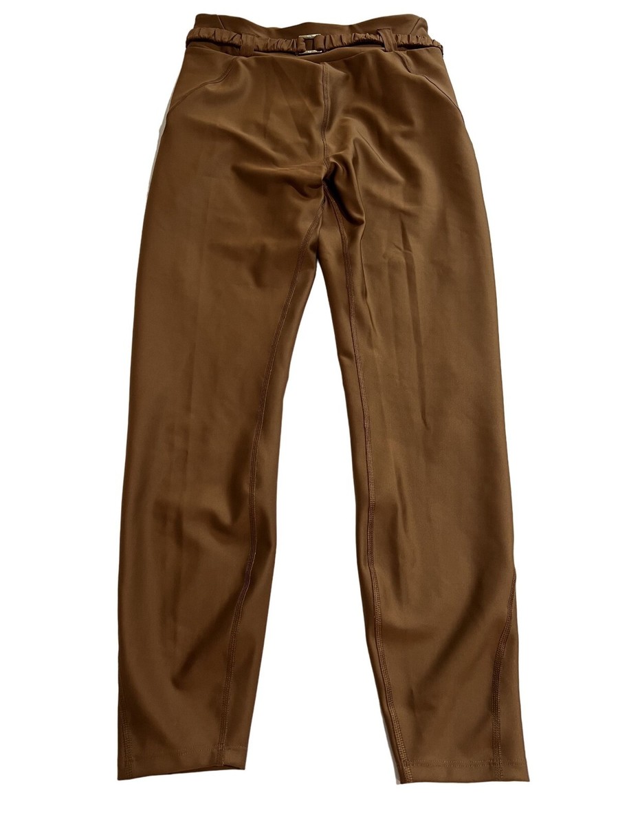 alo air lift レギンス XS ブラウン ALO Yoga Airlift High Waist 7/8 Charmer Leggings in Cinnamon Brown
