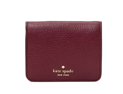 New Kate Spade Lena Small Bifold Wallet Cherrywood | eBay