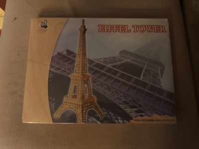 Go Games! 3D Eiffel Tower Puzzle 9.06'' x 9.06'' x 25.20'' NIP