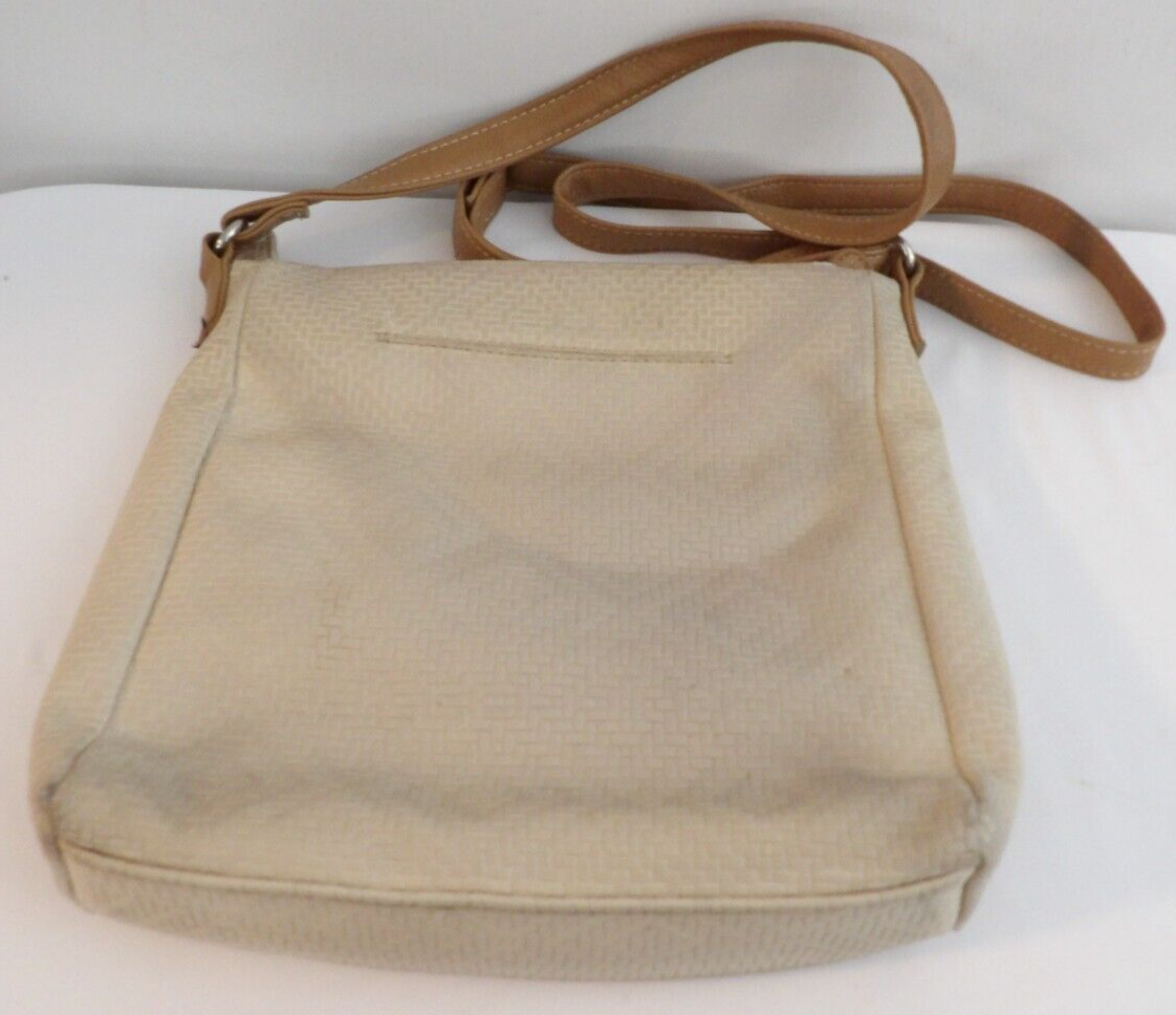TAN BROWN FAUX LEATHER MULTI SAC MULTISAC PURSE CROSSBODY SHOULDER BAG