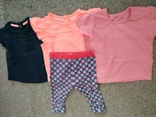 BABY GIRLS BUNDLE - Short sleeve tops and trouser (0-3)