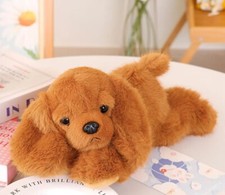 Brown Cocker Spaniel Dog Plush Toy 12" Stuffed Animal Toddler Doll Gift for Kids