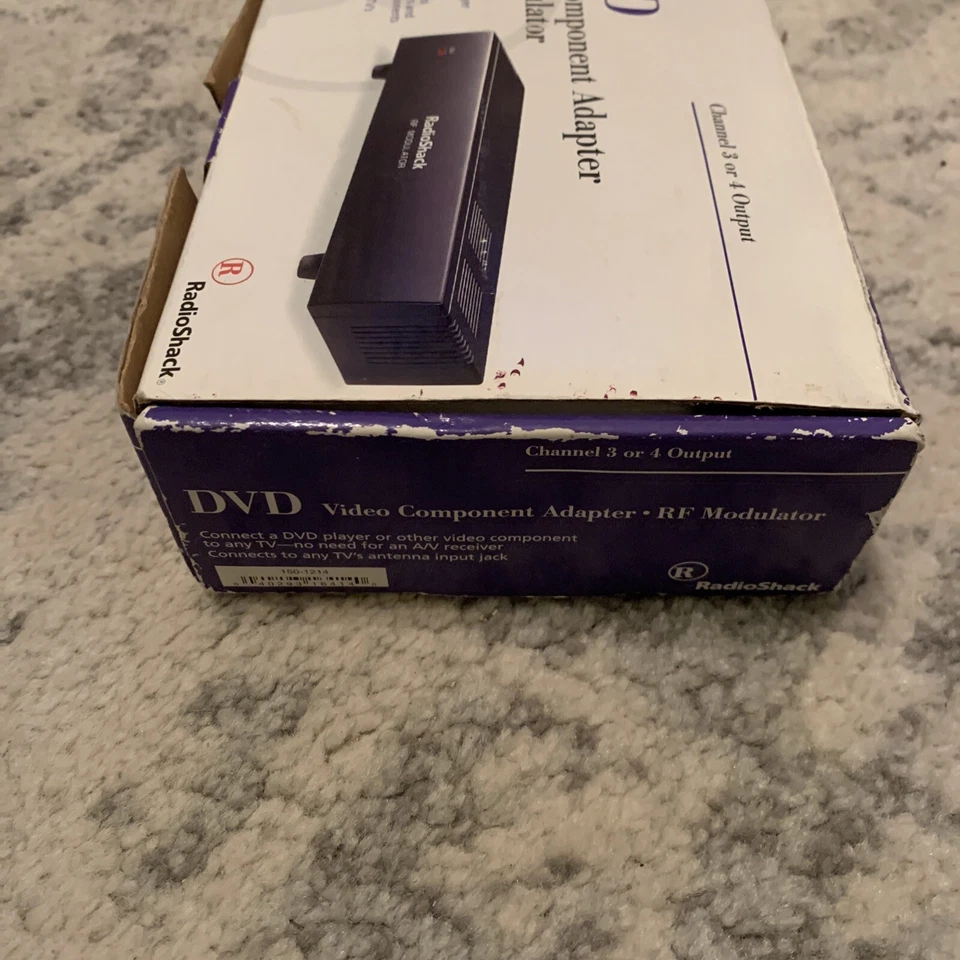 DVD Video Component Adapter RF Modulator Radio Shack Channel 3 or 4 Output - Image 4 of 4