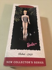 4 Hallmark Collectors Ornament Debut 1959 Barbie Doll - Series 1. 1994 Christmas