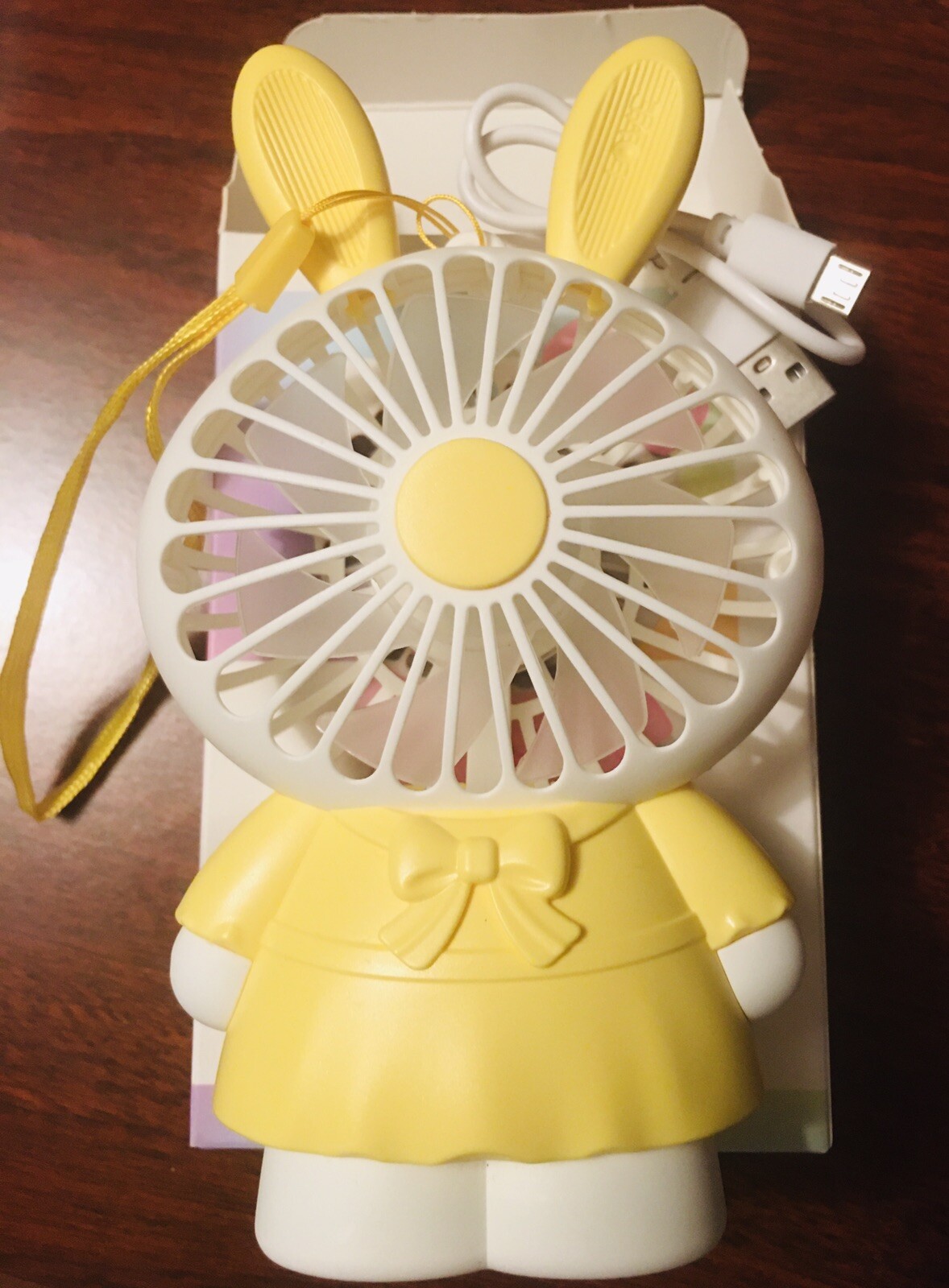 Portable Personal Small Desk Fan, Mini Fans USB Battery Operated Cute ...