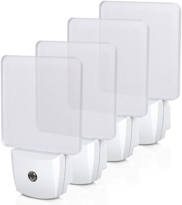DEWENWILS 4 Pack Plug-in LED Night Light with Light Sensor Nightlight Hallway 