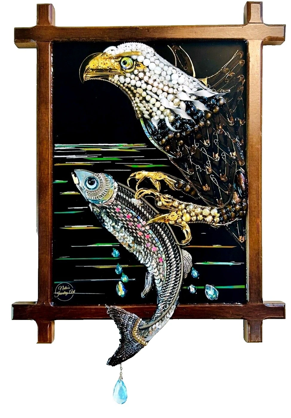 Pesca técnica mixta y Collage Arte art